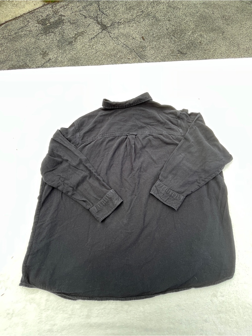 KingSize 4XL Big Black Button Up Shirt Long Sleeve Casual - Picture 10 of 10